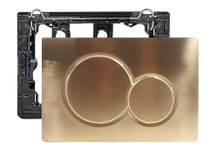 Flush Actuator Plate Compatible with Geberit 115.770.46.6 Wall Mount Toilet Dual Flush Actuator Plate Sigma01, Brushed Gold