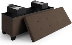 STORAGEBUD Storage Ottoman Bench wi