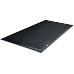 Guardian Clean Step Scraper Outdoor Floor Mat, Natural Rubber, 4'x 6', Black, Ideal for Any Outside entryway, Scrapes Shoes Clean of Dirt and Grime