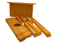 Beekeeping Supplies UK Beehive Brood Frames - DN4 x 10 - Hoffman Self Spacing Brood Frames for British National Hives - Flat Packed with Nails