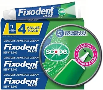 Fixodent Plus Scope Secure Denture Adhesive 2.0oz (Pack of 4)