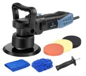 C P CHANTPOWER Buffer Polisher, 6 Inch Dual Action Polisher with Variable Speeds, Detachable Handles, Polishing Pads for Car Polishing, Sanding, Waxing