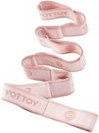 YOTTOY Versatile Yoga Strap and Resistance Bands Bundle - Stretch Bands for Exercise with 10 Loops, Workout Bands Resistance for Training, Stretching Exercises, and Physical Therapy