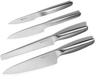 HAST Edition 4 Piece Premium Kitchen Knife Set, Ultra-Sharp Professional Knife Set, Advanced Powder Steel, Lightweight, Ergonomic Handle, Award-Winning Sleek Design, Best Knife Set (Matte Stainless)