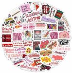 Latina Stickers, Latino Stickers, Latin Stickers for Water Bottles & Laptop - Latina Gifts Women, Latina Stuff - Latina Girl, Vision Board for Latina Women, Latina Decorations Laptop Decals