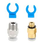 Creality Official Pneumatic Joint Connector PC4-M6 and PC4-M10 Pneumatic Fitting, Bowden Tube Coupler for 3D Printer Bowden Extruder of Ender 3/3 Pro/3 V2/3 Max/3 Max Neo, Ender 5/5 Pro/5 Plus