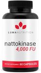 Luma Nutrition Nattokinase Supplement - Nattokinase 4000 FU Per Serving, Premium Nattokinase Formula for Heart Health Support - 60 Capsules - Made in USA