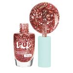 SUGAR POP Nail Lacquers Glitter 05 Dazzling Diva (Red Glitter) | Dries In 45 Seconds | Chip-Resistant | Glossy Finish | High Shine | Glitter Nail Polish For Women, 10 ml