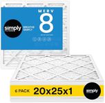 Simply Filters 20x25x1 MERV 8, MPR 