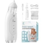 Baby Nasal Aspirator with Auto-Clean | Water-Resistant with Built-in Music for Newborns | Silicone Grade Modern Nasal Aspirator Baby by Bubear