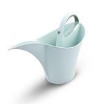 Sharpex Modern & Decorative Long Tip Watering Can (2L) for Home Gardening l Sprinkling Bucket | Heavy Duty PP Plastic Lightweight and Durable l For watering Plants, Flowers, Balcony, Terrace, Indoor/Outdoor Garden, Lawn, Patio (Green)