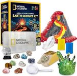 NATIONAL GEOGRAPHIC Earth Science Kit - Over 15 Science Experiments & STEM Activities for Kids, Includes Crystal Growing Kit, Volcano Science Kit