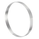 uxcell Stainless Steel Small Cake Rings, Perforated Cake Mousse Ring Kitchen Baking Heat-Resistant 7.1" Diameter, 0.8" Height,for Cake Dessert Biscuit Chocolate, Silver