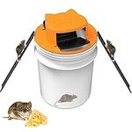 Mouse Trap Rat Traps Bucket Auto Rolling Trap No Touch Mice Pet Flip and Slide Reset Lid Catch Release Humane Recyclable Safe for Home Family Indoors Outdoors