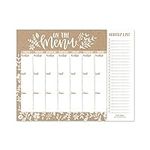 Rustic Weekly Meal Planning Calendar Grocery Shopping List Magnet Pad for Fridge, Magnetic Family Pantry Food Menu Board Organizer, Week Diet Prep Planner Tools Refrigerator What to Eat Dinner Notepad