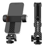 K&F Concept Phone Tripod Mount, Universal Smartphone Adapter with 2 Cold Shoe Mount, Adjustable Cellphone Holder for Horizontal and Vertical Shooting, Compatible with iPhone/Samsung and All Phones