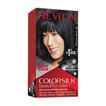 Revlon Colorsilk Beautiful Color, Natural Blue Black, 1 Count