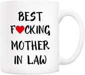 5Aup Mothers Day Funny Mother-in-Law Coffee Mug from Son-in-Law, Best Mother in Law Cups 11 Oz, Unique Birthday and Holiday Gifts for Mother-in-Law