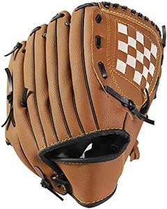 Baseball Glove Sports Batting Gloves Left Catcher's Mitt PU Leather Thick Pitcher Softball Gloves 9.5 inch 10.5 inch 11.5 inch 12.5inch for Kids Junior Adults Pitcher Beginner Training