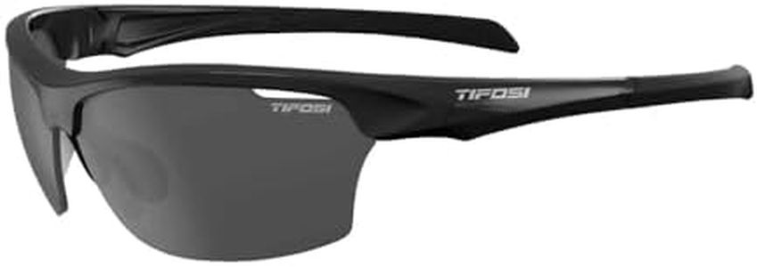 Tifosi Intense Sunglasses Gloss Black/Silver Mirror Smoke Lenses