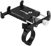 GUB Pro2 Universal Aluminum Cell Phone Holder for Motorcycle, Scooter, E-Bike, Universal Phone Holder for 4.7-7.2 Inch Cell Phone Handlebar, Black