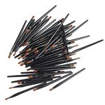 ISKYBOB 50 Pieces Black Disposable Lip Brushes Lipstick Gloss Wands Applicator Cosmetic Tools