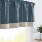 jinchan Nautical Valance Striped Li