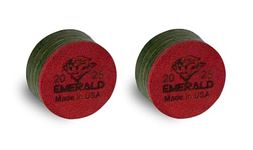 Tiger EMERALD Laminated Billiard CUE TIPS 2 (two) pcs - 13 or 14 mm (13 mm)