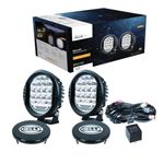 HELLA 358117171 ValueFit 500 LED Driving Lamp Kit, 2 Pack , Black