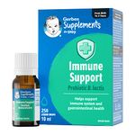 Gerber Supplements for Baby Immune Support, 0-3 Years, Supports Immune System & Gastrointestinal Health, Vegetarian, Gluten-Free, No Colours, Flavours, or Sweeteners, Drops