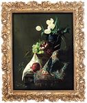 SIMON'S SHOP 8x10 Picture Frames Wall and Tabletop Photo Frame with Rose Flower and Buds Carvings, Vintage Home Decor (Gold)
