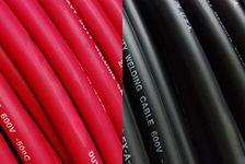 TEMCo Welding Lead & Car Battery Cable WC0202-50' Black/Red (25' Blk, 25' Red) 6 Gauge AWG