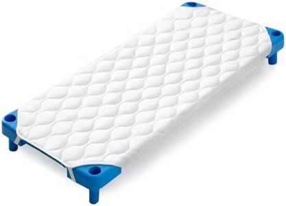 Comfyanno Quilted Daycare Cot Nap Mat for Boys, Girls, Soft & Breathable, Gentle on Skin, Extra Support & Comfort for Cozy Nap Time Sleep, Fits 23" x 51" Standard Size Daycare, Preschool Cot - 1 Pack