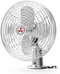 XGGYA Heavy Duty 12V 8.75-Inch Car Fan,2-Speeds,All-Metal for RVs, Cars, Trucks, etc.Cigarette Lighter Cooling Fan,Helps to Circulate the Air in Your Car.(Cord Length 6FT)