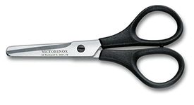 Victorinox Pocket Scissors, Extra Sharp Blade, 10 cm, Robust Plastic Handle, Stainless Steel, Black