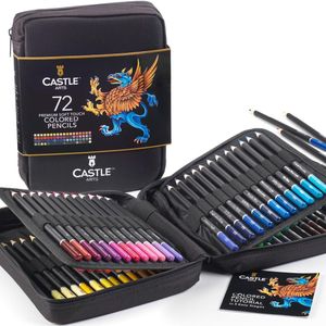 Castle Art 72-Color Pencil Set – Artist Quality Coloring Pencils