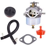 Anxingo Carburetor for Tecumseh 632334A 632234 632111 HM70 HM80 HMSK80 HMSK90 Engines Snowblowers Carb with Gasket Fuel Filter Prime Bulbs