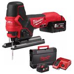 Milwaukee Power Tools M18 FBJS-502X Fuel Body Grip Jigsaw 18V 2 x 5.0Ah Li-ion