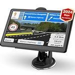 Jimtour GPS Navigator for Car Navigation System for Vehicle Truck GPS Commercial Drivers 2024 with Offline US/CA/MX Map, Free Update, Voice Guidance, Drive Alert, 7 Inch Touchscreen Handheld GPS Unit