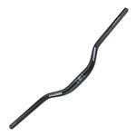 UPANBIKE Bike Handlebar MTB Mountain Bike Handlebar Bicycle Extra Long Handlebar φ31.8mm*720mm 30mm Riser Bar(Black)