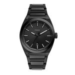 Fossil Men's Everett Quartz Stainless Steel Three-Hand Watch, Color: Black (Model: FS5824)