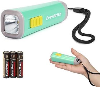EverBrite Mini Torcia Bambini LED (Verde), Torce Bambini Portatile 46g con Luce Gialla Calda, Ideale per Leggere, Campeggio e Passeggiate, 3 Batterie AAA Incluse, Molto Adatto per i Regali
