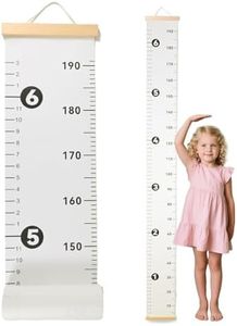 NOYOC Growth Chart for Wall, Height Chart for Kids, Upgraded Full Length 78.34x8.26 Inches Removable Canvas Measurement Ruler Toddler Tracker Marker for Baby Child Nursery Bedroom Playroom Wall Decor