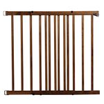 Evenflo Top of The Stair Extra Tall Hardware Mount Gate, Dark Wood