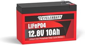 CYCLENBATT 12V 10Ah Lithium Battery