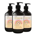Baylis & Harding Goodness Kids Strawberry Swirl Natural Body Wash, 500 ml (Pack of 3) - Vegan Friendly