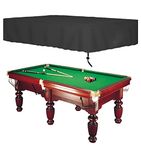 Oslimea 7 8 9ft Billiard Pool Table Cover with Drawstring Durable Waterproof Table Cover for Rectangle Table (9FT)