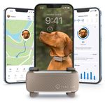 Tractive GPS Dog Tracker (2025 Release) | Real-time Pet Location Tracker | Health & Wellness Alerts | Virtual Fence for Dogs | Bark Monitoring | Dog Collar Attachment (Brown)
