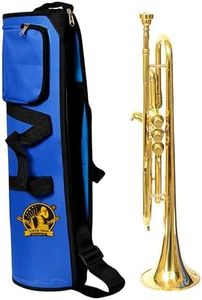 SOUND SAGA® High Pitch ND Model Trumpet With Mouthpiece & gig Bag. (GOLD)