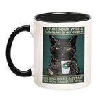 Eisfiel Black Cats Mug, Let Me Pour You A Tall Glass Of Get Over It, Cat Lovers Coffee Mug 11oz, Funny Cat Novelty Gifts for Women Men Dad Mom Boy Girl, Personalized Ceramic Tea Cup